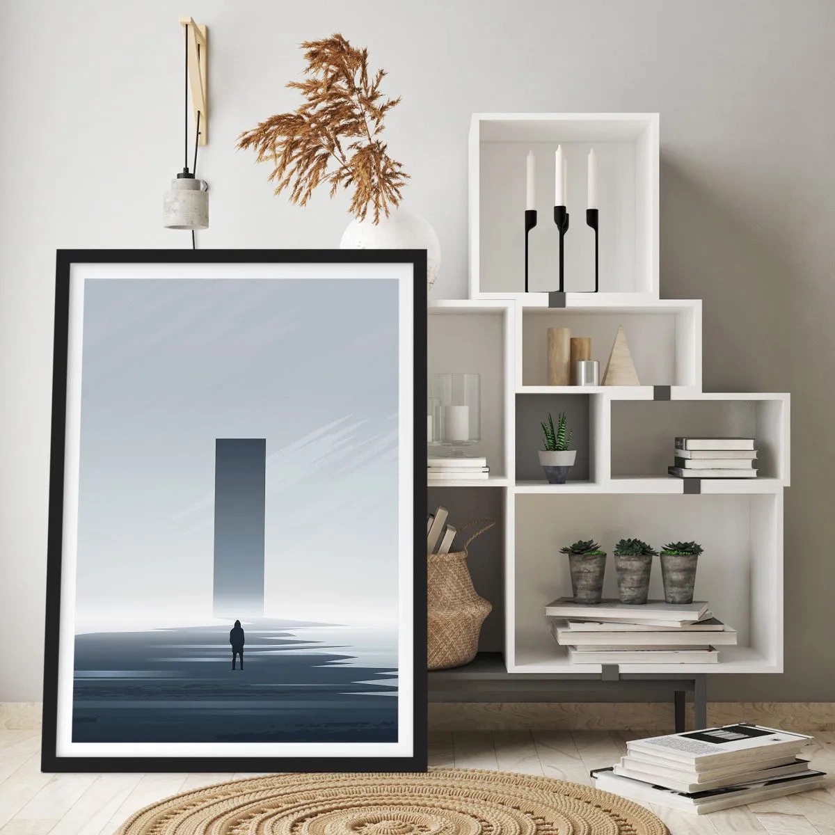 Affiche dans un cadre noir - Poster - Opportunité ou menace ? - 30x40 cm