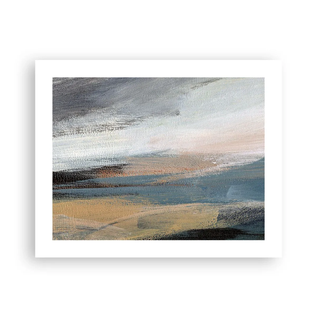 Affiche - Poster - Abstraction : paysage nordique - 50x40 cm
