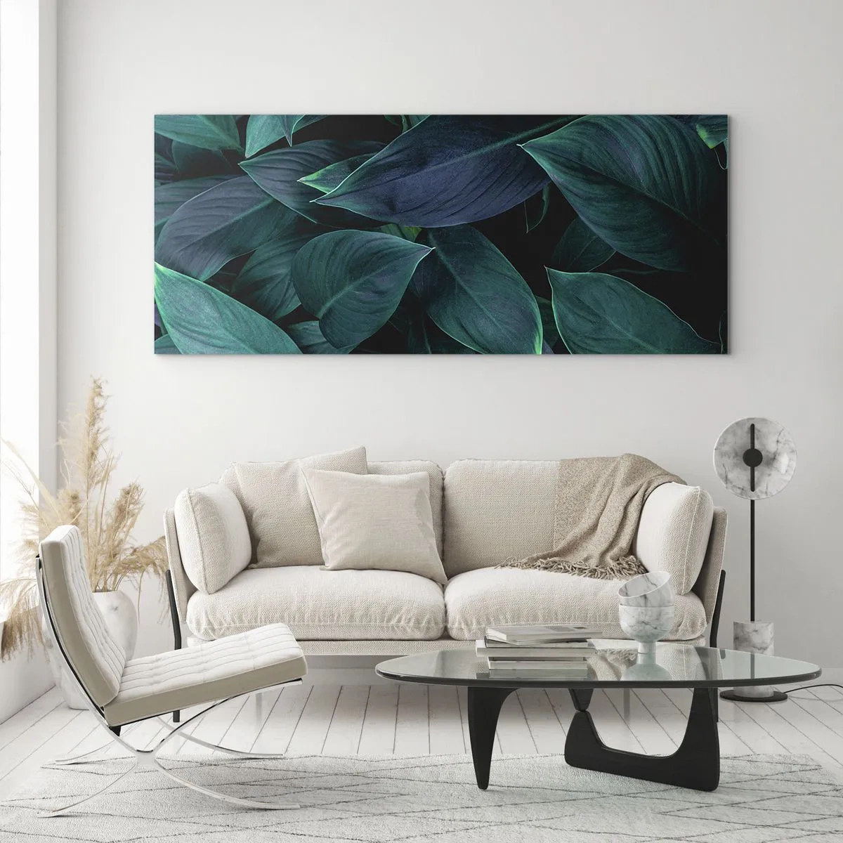 Impression sur verre - Image sur verre - le vert lui-même - 90x30 cm
