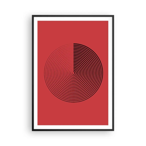 Affiche dans un cadre noir - Poster - Mouvement circulaire - 70x100 cm