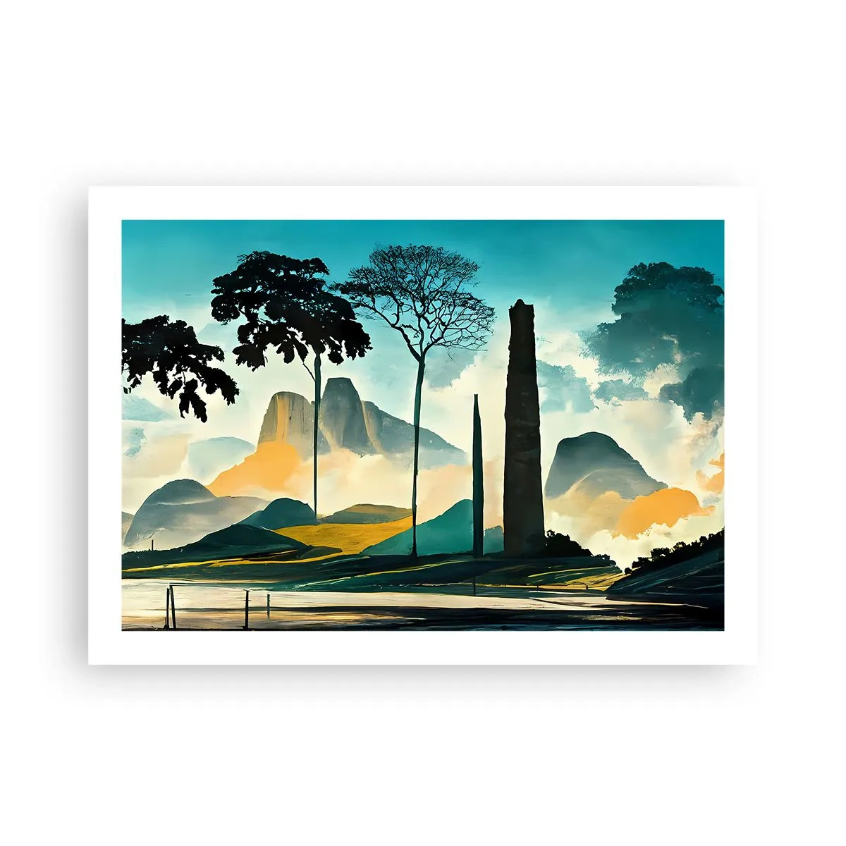 Affiche - Poster - Toujours de plus en plus haut - 70x50 cm