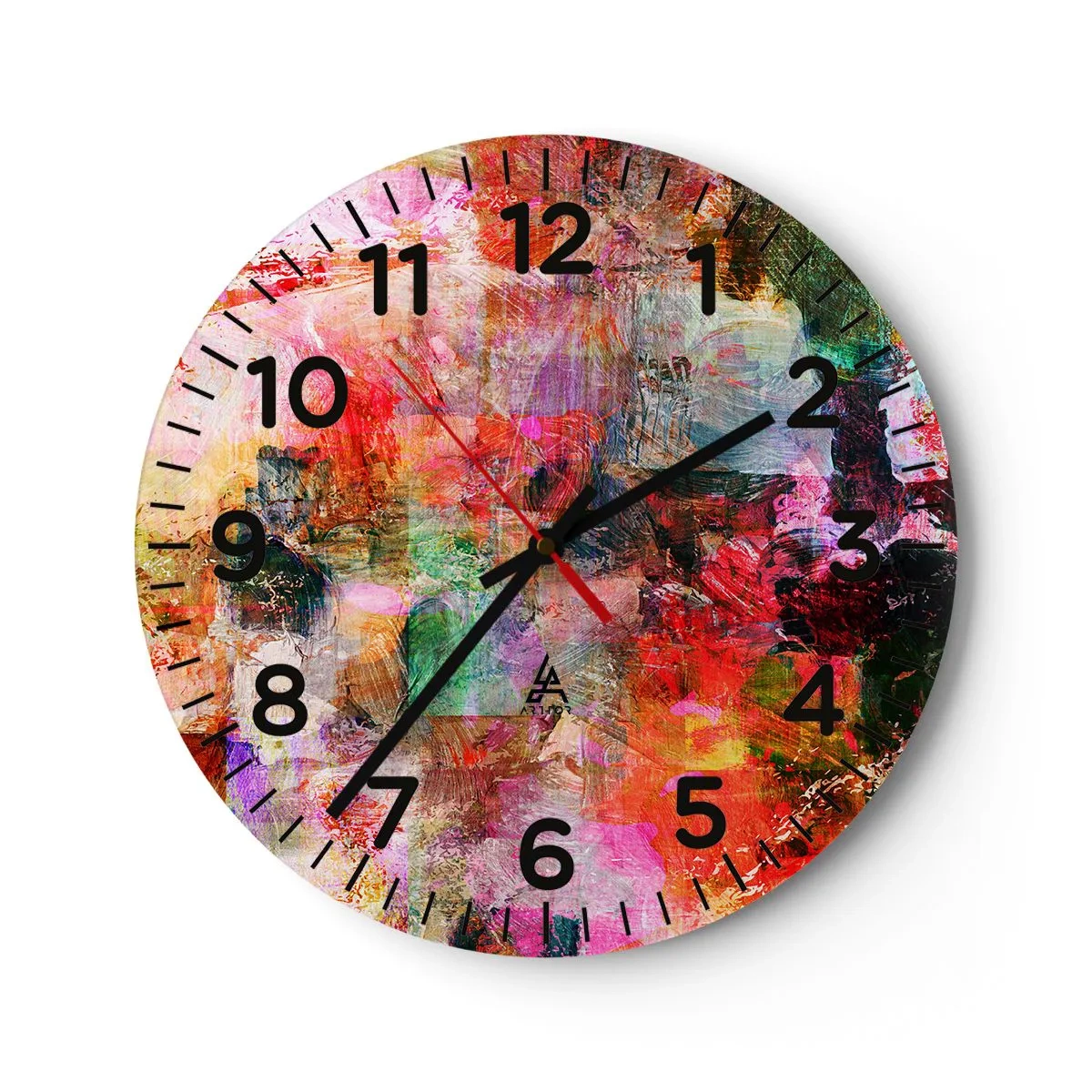 Horloge murale - Pendule murale - Un voyage à travers les roses - 30x30 cm
