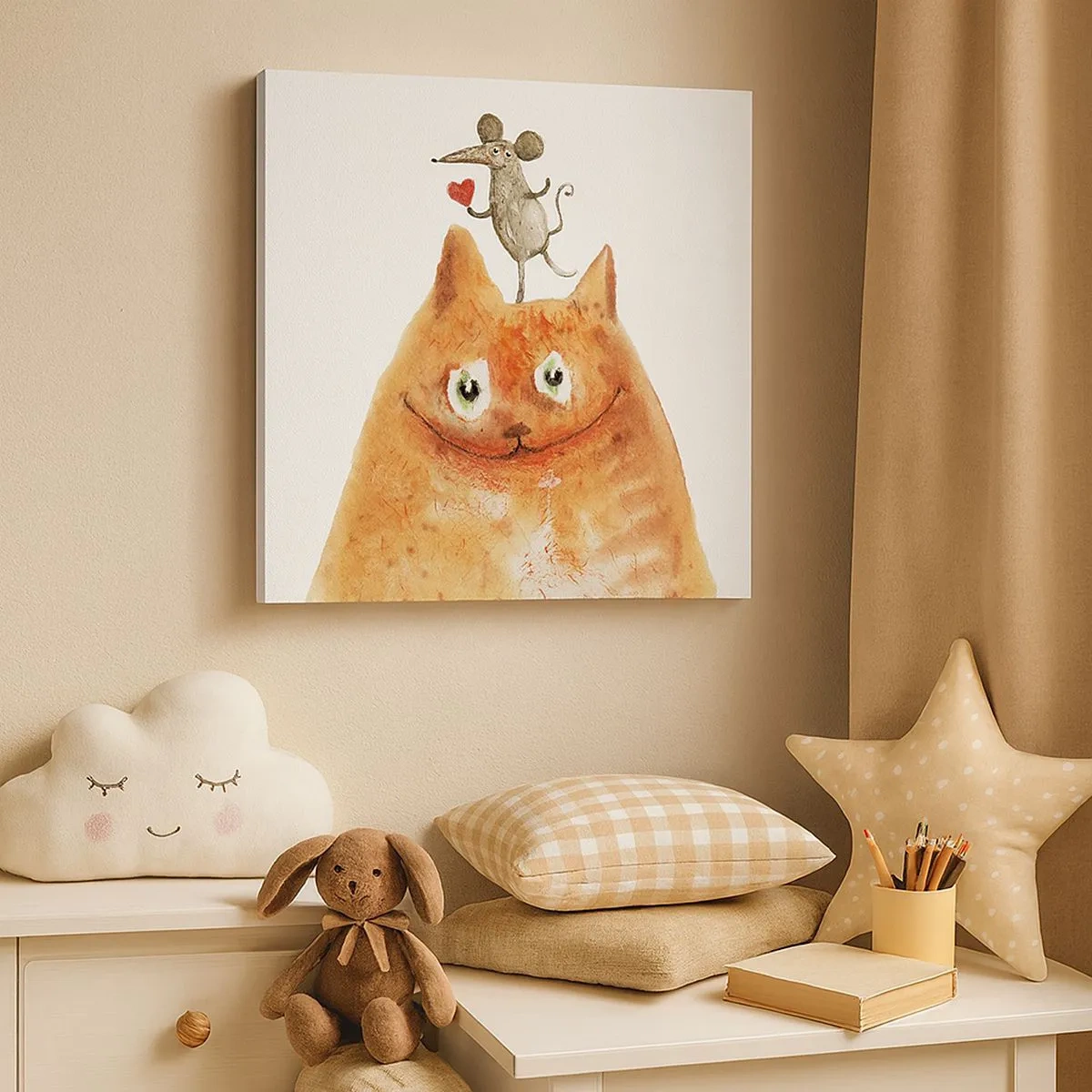 Impression sur toile - Image sur toile - Amour paradoxal - 30x30 cm