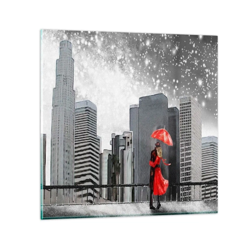 Impression sur verre - Image sur verre - L'homme n'est pas une pierre - 30x30 cm