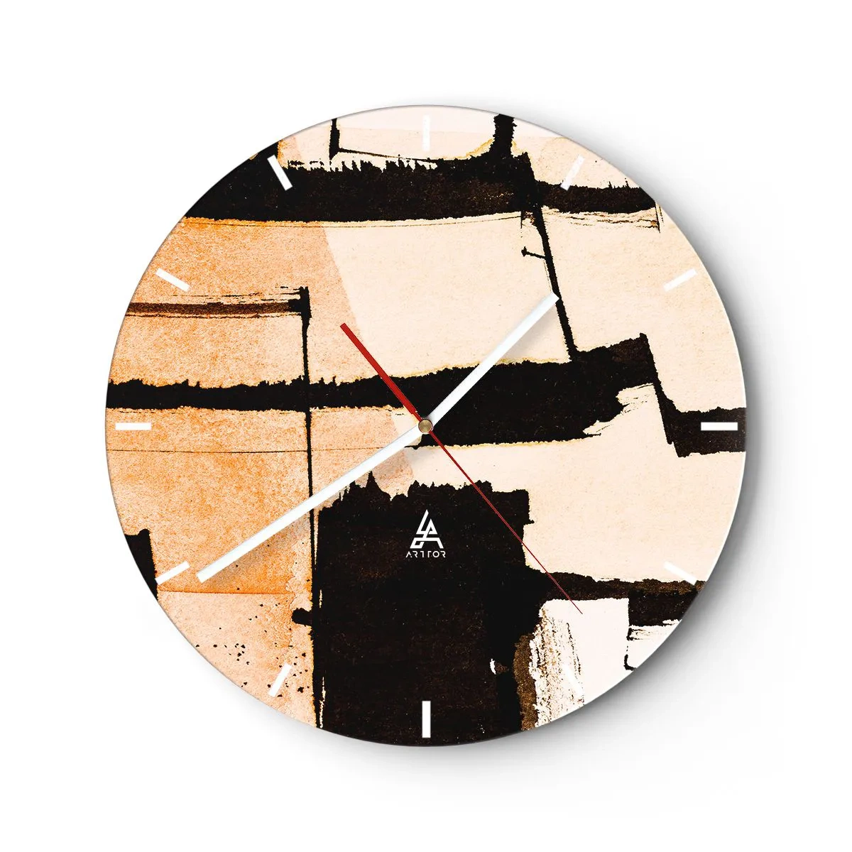Horloge murale - Pendule murale - De l’ordre malgré tout - 40x40 cm