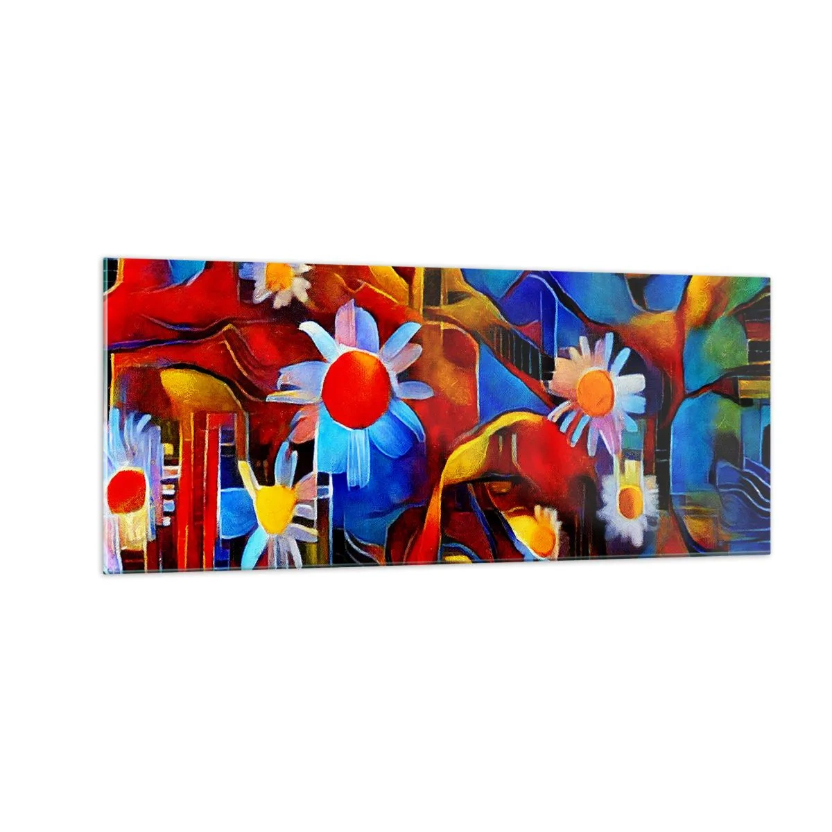 Impression sur verre - Image sur verre - Les couleurs de la vie - 100x40 cm
