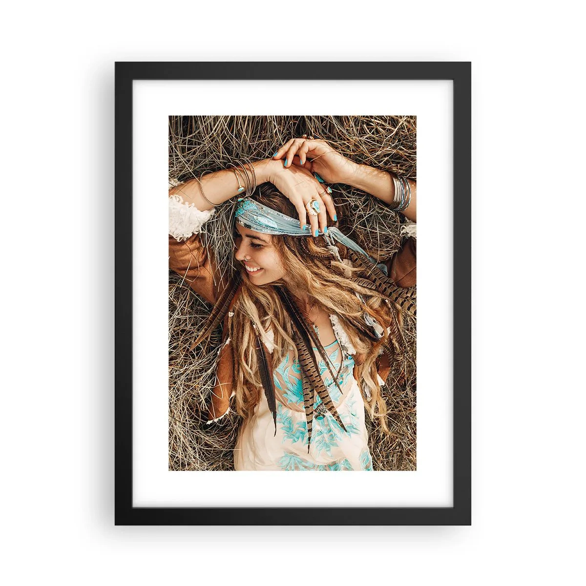 Affiche dans un cadre noir - Poster - En route vers les années d'amour - 30x40 cm