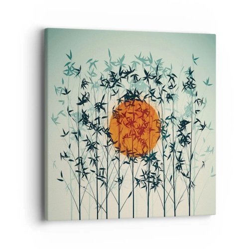 Impression sur toile - Image sur toile - Soleil japonnais - 40x40 cm