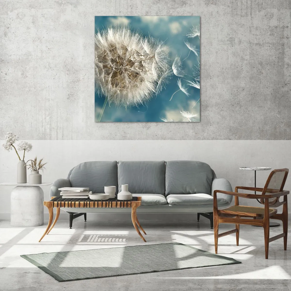 Impression sur verre - Image sur verre - souffle d'ange - 40x40 cm