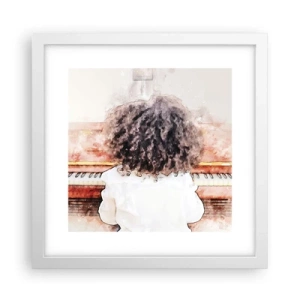 Affiche dans un cadre blanc - Poster - Dans un nouveau monde - 30x30 cm