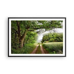 Affiche dans un cadre noir - Poster - Et in Arcadia ego - 91x61 cm