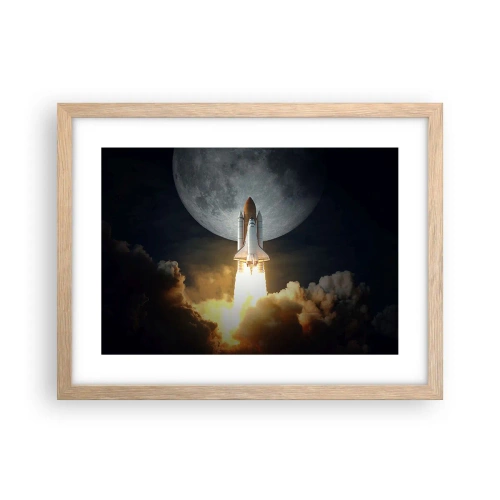 Affiche dans un chêne clair - Poster - Le début d'une aventure surnaturelle - 40x30 cm