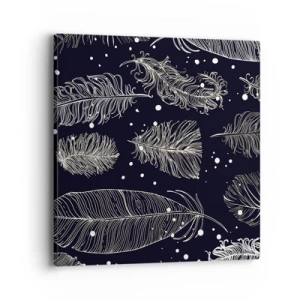 Impression sur toile - Image sur toile - Toile de plumes - 40x40 cm