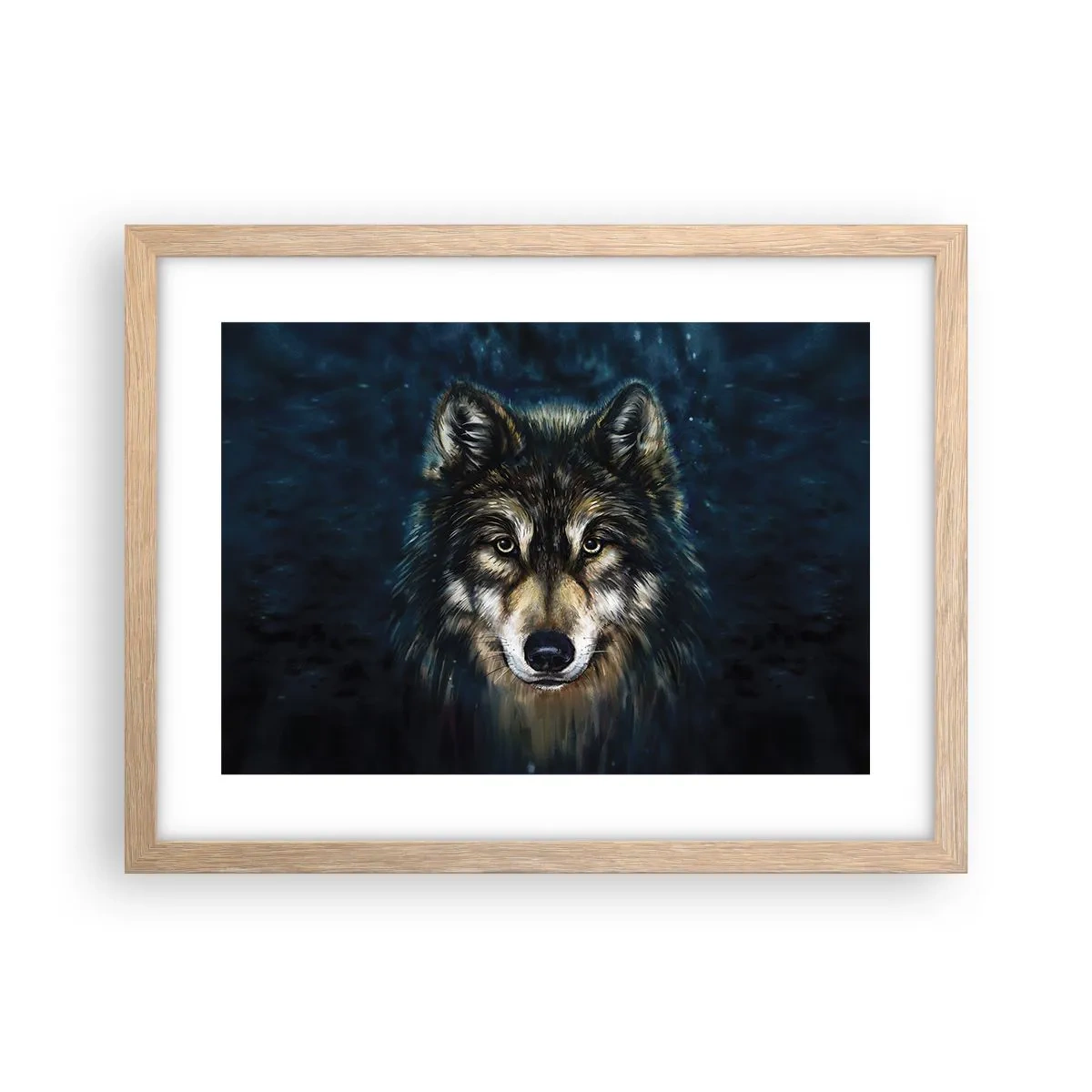 Affiche dans un chêne clair - Poster - Alpha? Et oméga - 40x30 cm