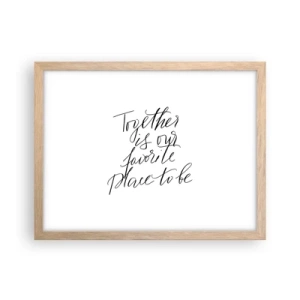 Affiche dans un chêne clair - Poster - Vous aussi vous le sentez? - 40x30 cm