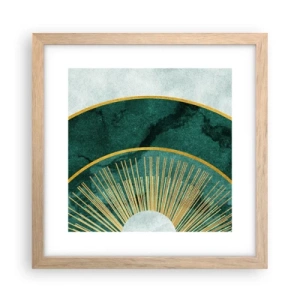 Affiche dans un chêne clair - Poster - Un autre système solaire - 30x30 cm