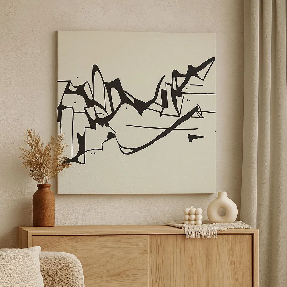 Impression sur toile - Image sur toile - Peut-être un paysage - 30x30 cm