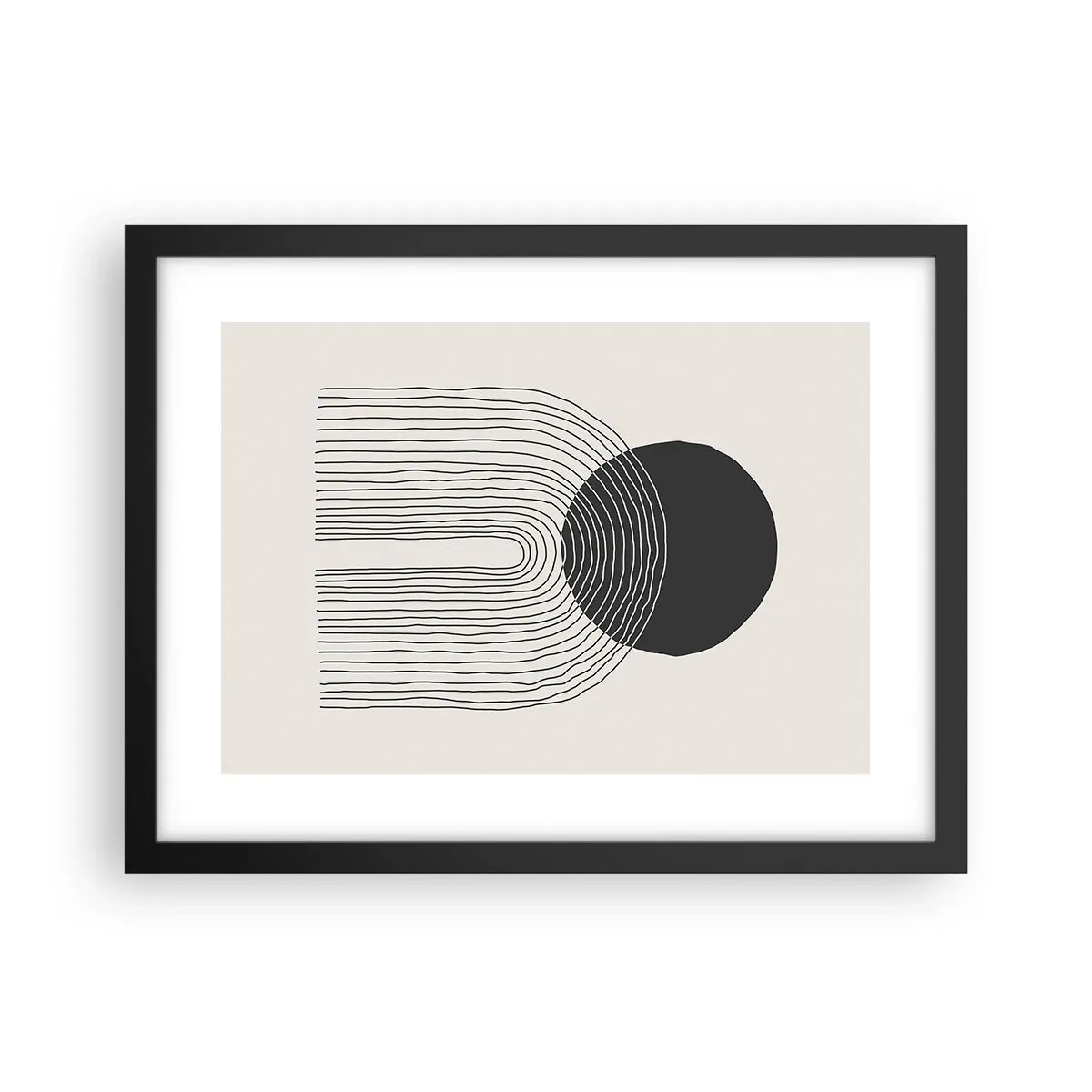 Affiche dans un cadre noir - Poster - Tremblement et confiance - 40x30 cm