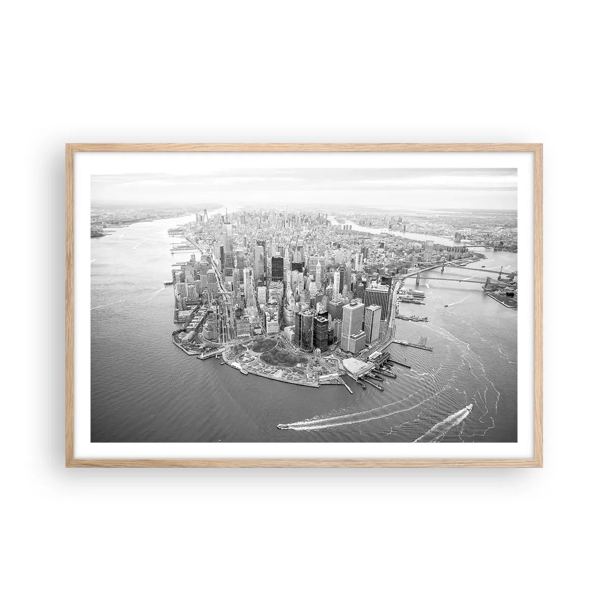 Affiche dans un chêne clair - Poster - Comment ne pas aimer ? - 91x61 cm