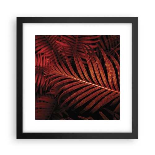 Affiche dans un cadre noir - Poster - Chaleur de la vie - 30x30 cm