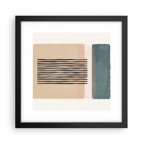 Affiche dans un cadre noir - Poster - Tout est en ordre - 30x30 cm