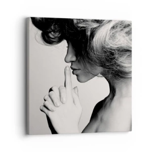 Impression sur toile - Image sur toile - A l'écoute d'elle-même - 30x30 cm