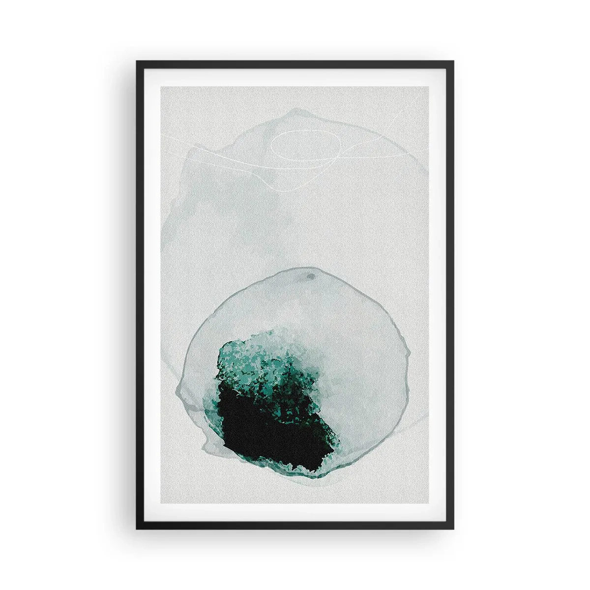 Affiche dans un cadre noir - Poster - Dans une goutte d'eau - 61x91 cm