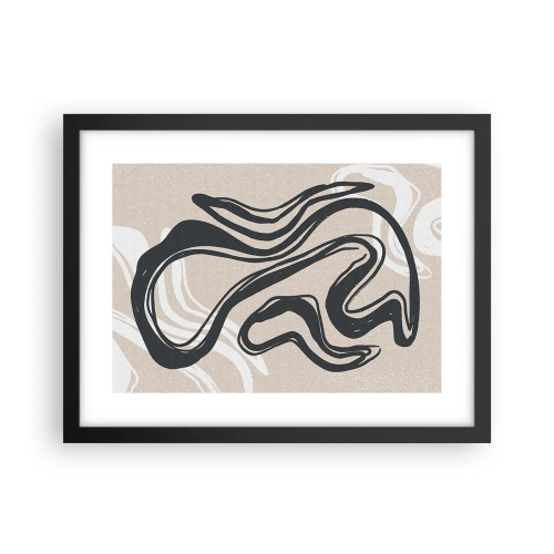 Affiche dans un cadre noir - Poster - Expression multipliée - 40x30 cm