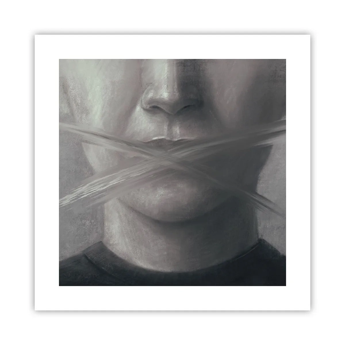 Affiche - Poster - Sans mot - 40x40 cm