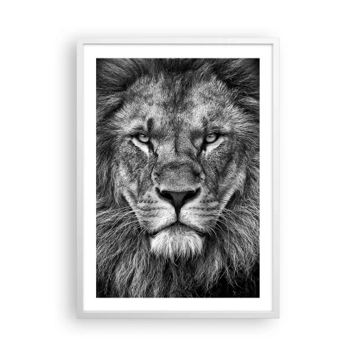 Affiche dans un cadre blanc - Poster - En vêtement de sacre - 50x70 cm