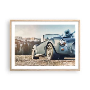 Affiche dans un chêne clair - Poster - Ce qui compte c'est le style - 70x50 cm