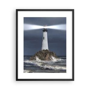 Affiche dans un cadre noir - Poster - I… i… ici ! - 40x50 cm