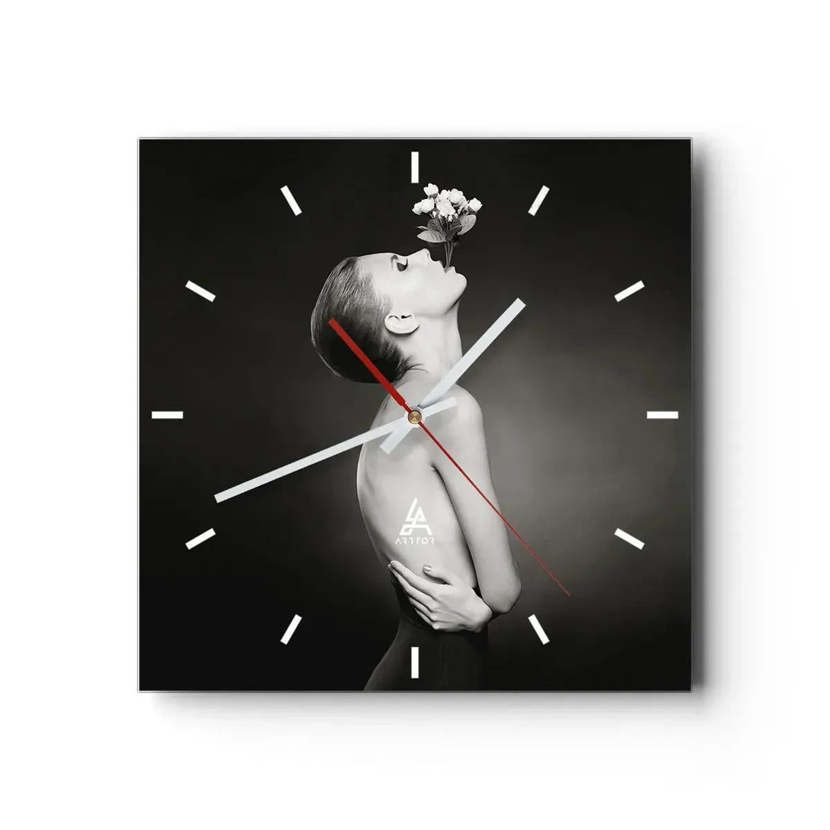 Horloge murale - Pendule murale - Elégance excentrique - 40x40 cm
