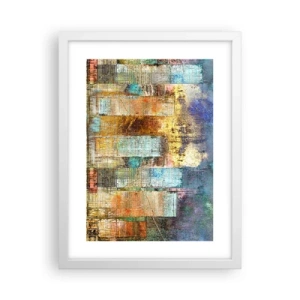 Affiche dans un cadre blanc - Poster - Une métropole ensoleillée - 30x40 cm