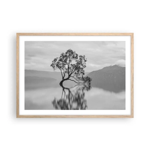 Affiche dans un chêne clair - Poster - Un tel pays existe - 70x50 cm