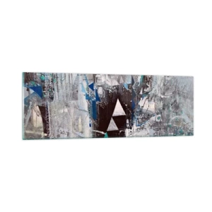 Impression sur verre - Image sur verre - Ordre prioritaire des triangles - 90x30 cm