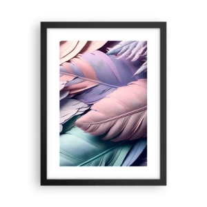 Affiche dans un cadre noir - Poster - Oiseau chic - 30x40 cm