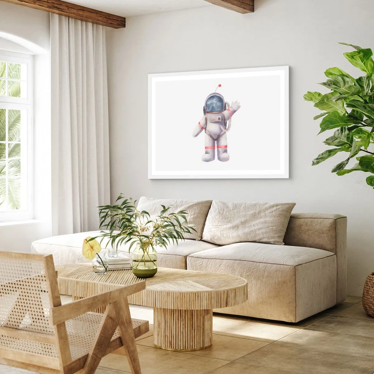 Affiche dans un cadre blanc - Poster - C'est tout pour le moment! - 50x40 cm