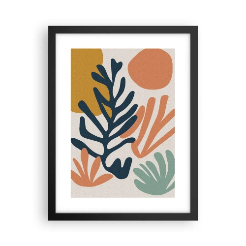 Affiche dans un cadre noir - Poster - Mers de corail - 30x40 cm