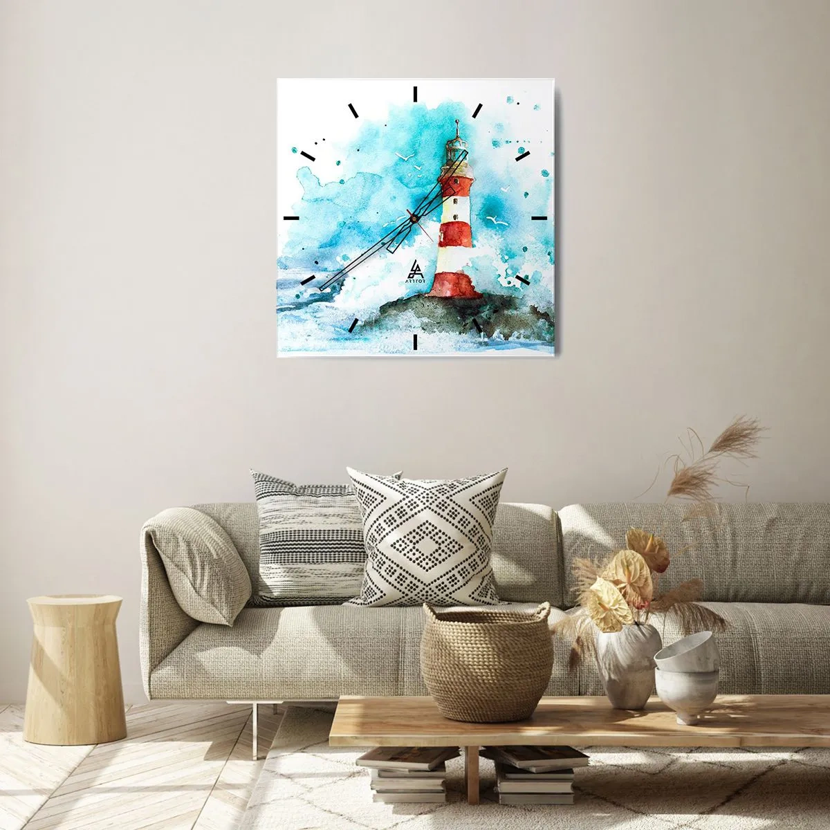 Horloge murale - Pendule murale - Unité des éléments - 40x40 cm