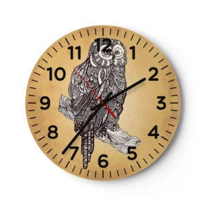 Horloge murale - Pendule murale - Ornements complexes de sagesse - 30x30 cm