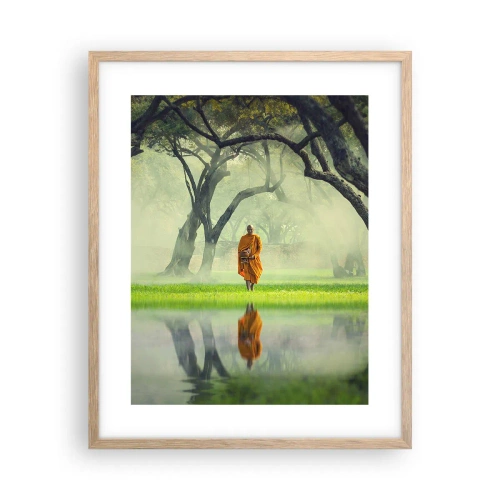 Affiche dans un chêne clair - Poster - En route vers l'illumination - 40x50 cm