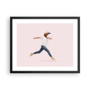 Affiche dans un cadre noir - Poster - Une pincée d'absurdité - 50x40 cm