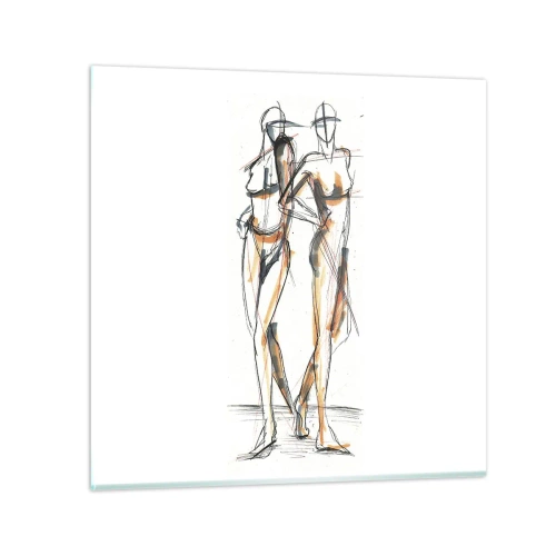 Impression sur verre - Image sur verre - Étude de la grâce - 30x30 cm