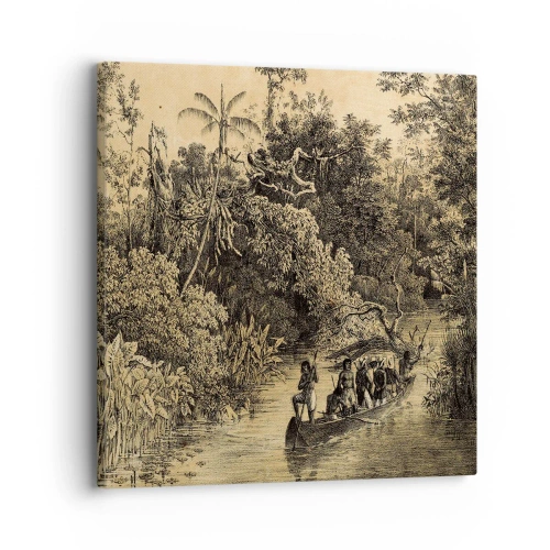 Impression sur toile - Image sur toile - Expédition à la source - 30x30 cm