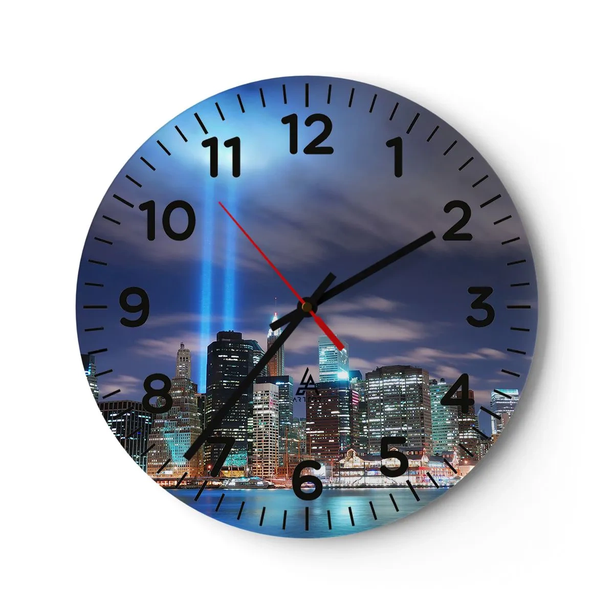 Horloge murale - Pendule murale - Atteindre le ciel avec la lumière - 30x30 cm