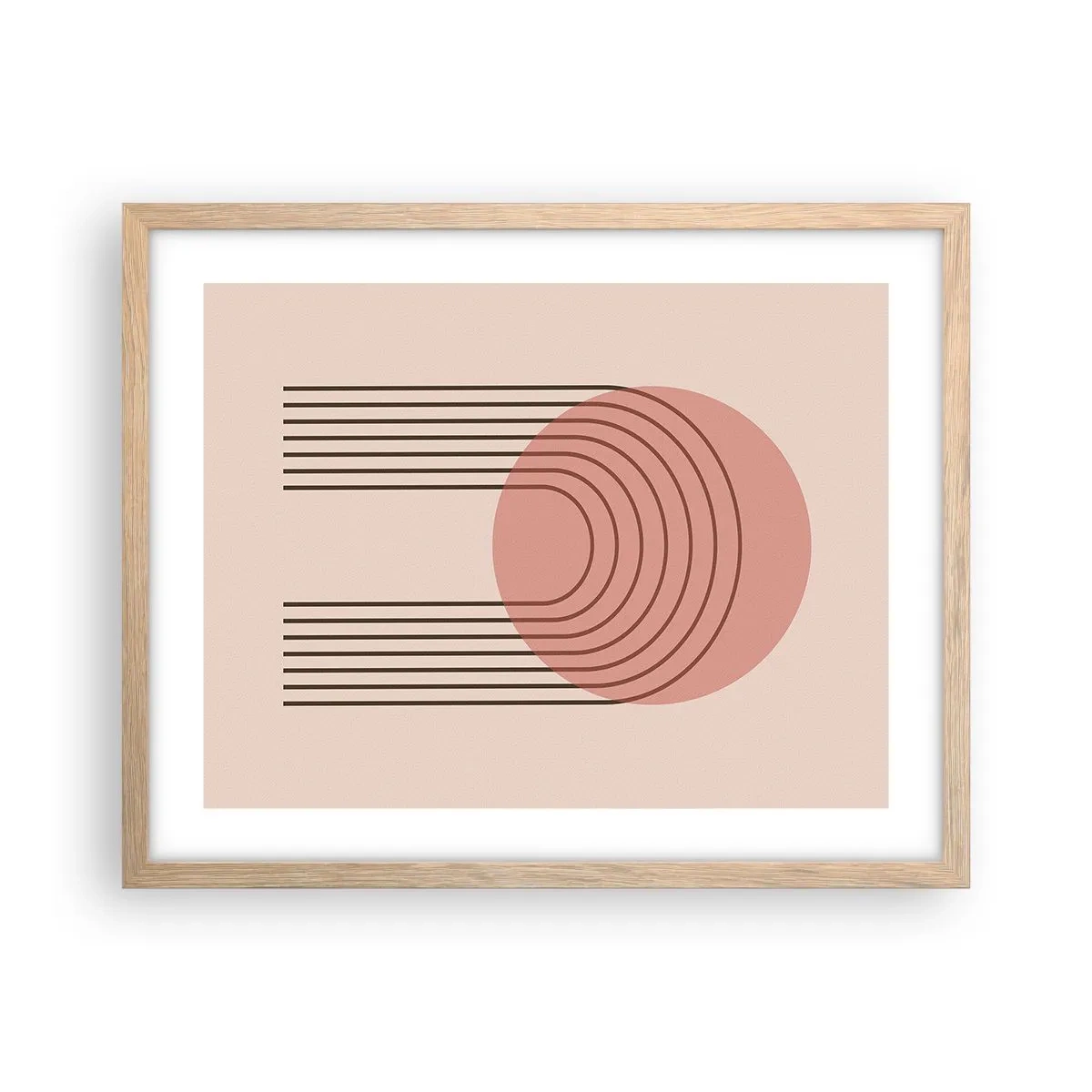 Affiche dans un chêne clair - Poster - Attraction irrésistible - 50x40 cm