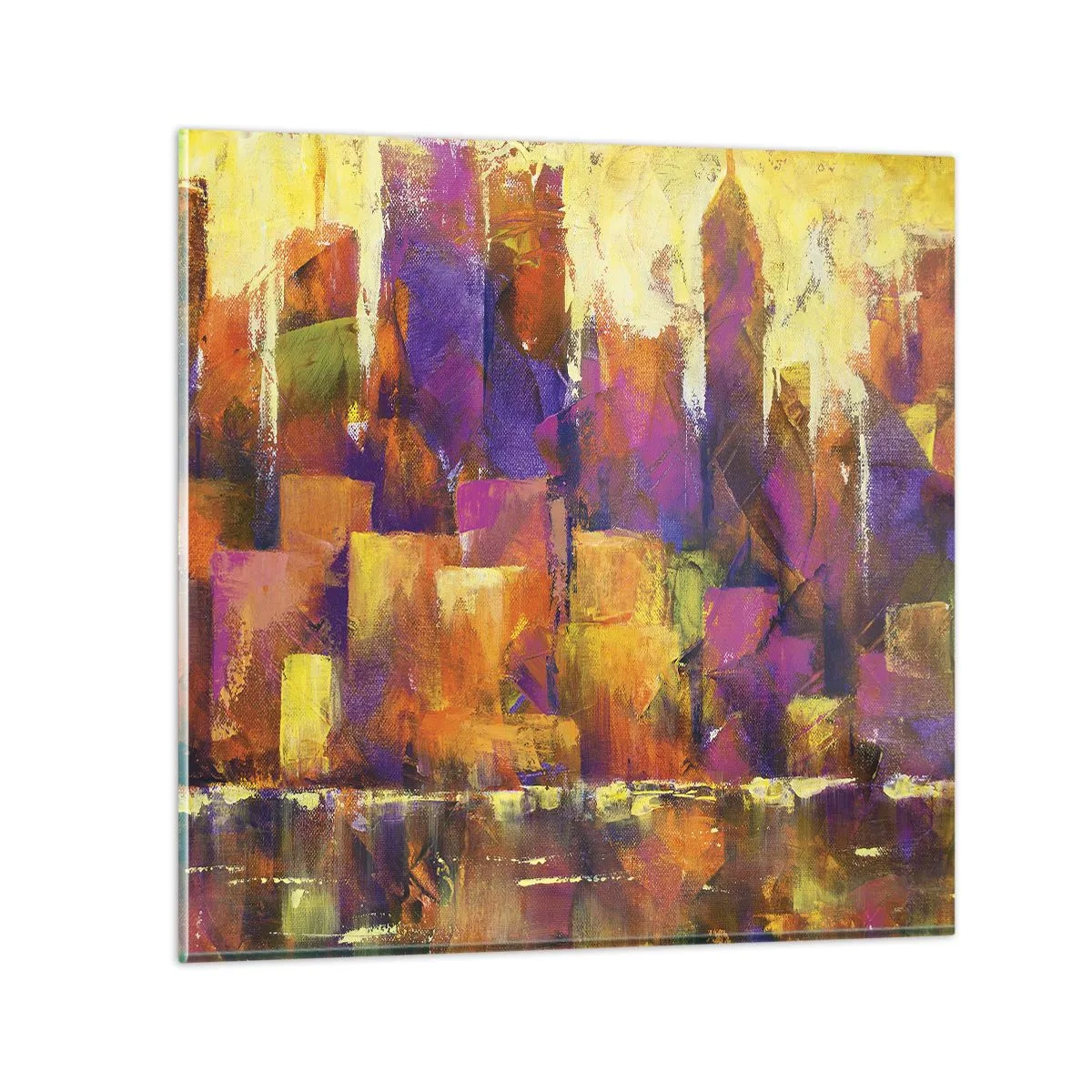 Impression sur verre - Image sur verre - Composition métropolitaine - 60x60 cm