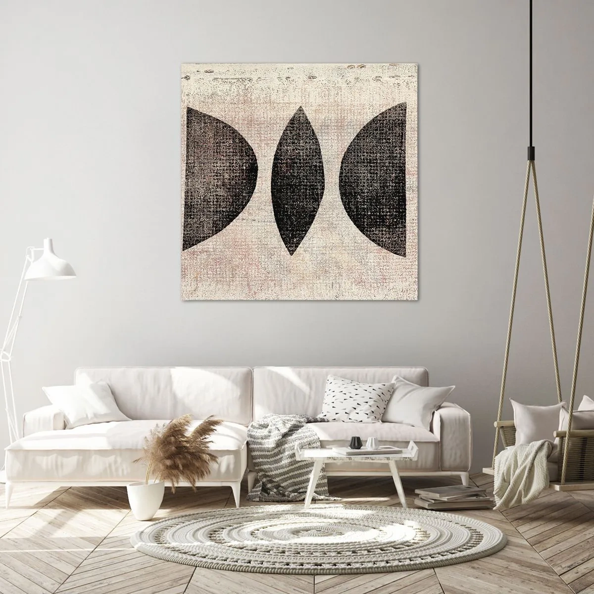 Impression sur toile - Image sur toile - Abstraction ethnique - 30x30 cm