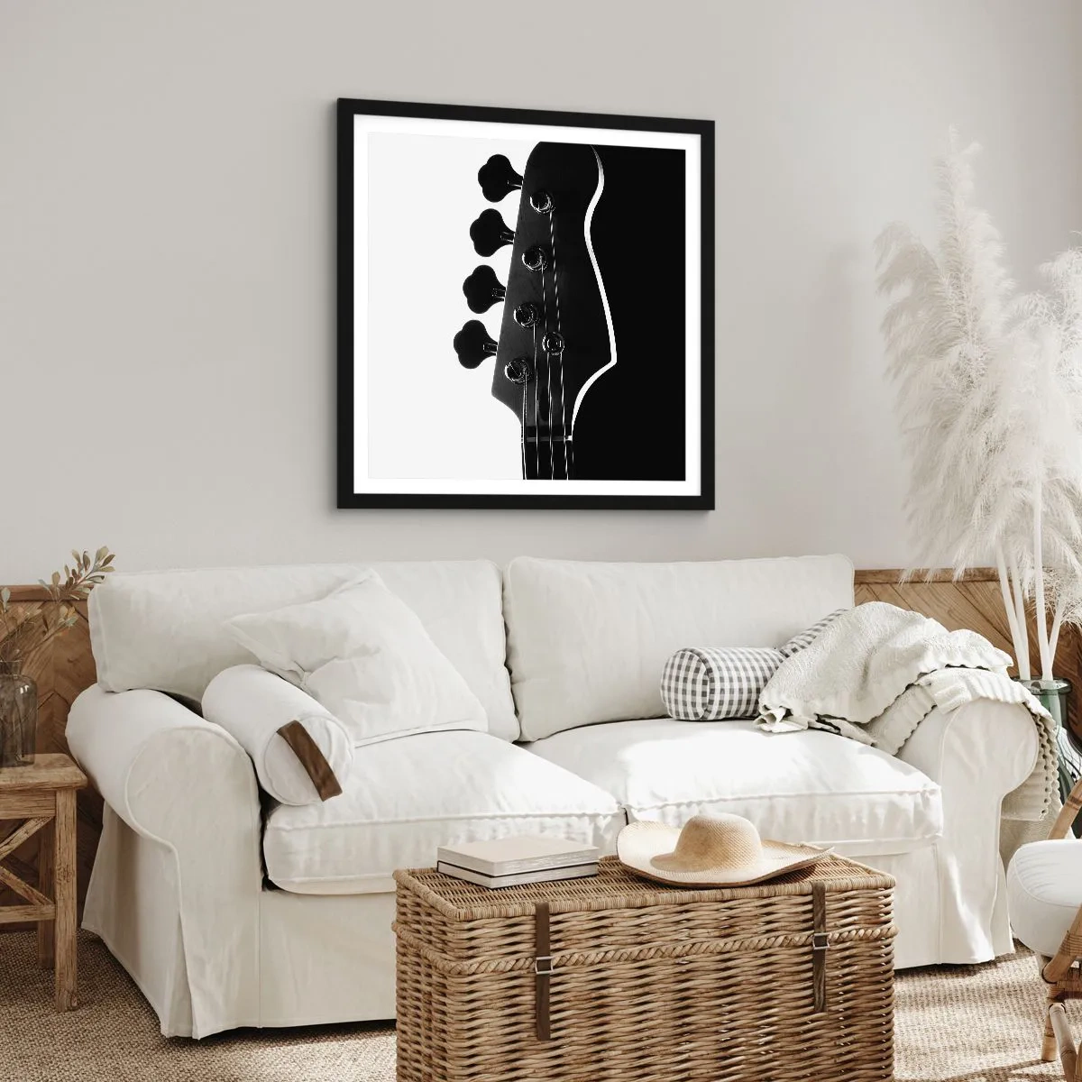 Affiche dans un cadre noir - Poster - Silence de roche - 30x30 cm
